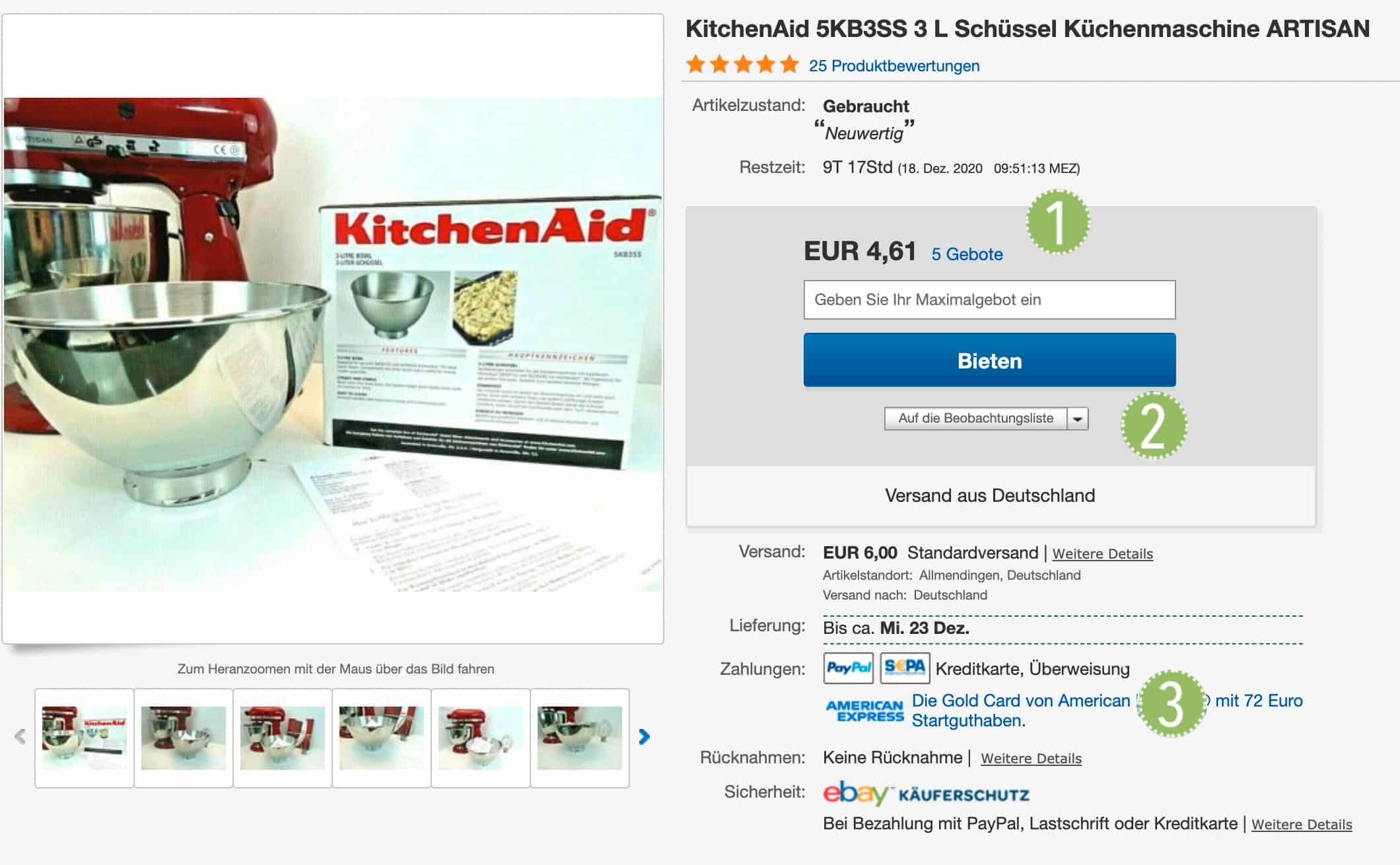 Artikelbeschreibung eBay