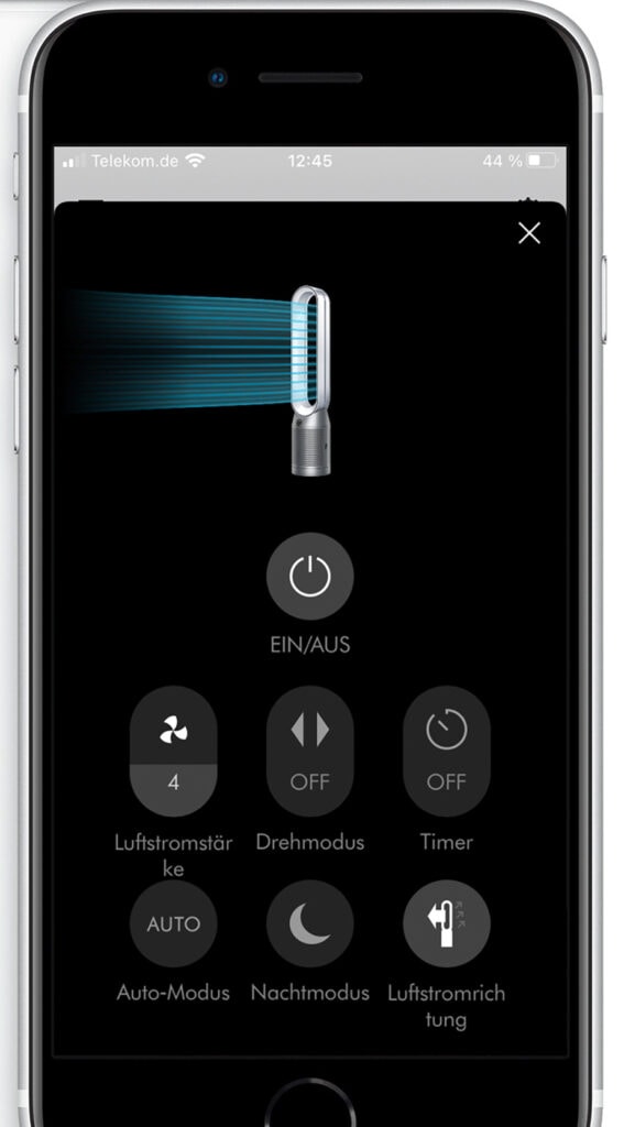 Dyson App für Reiniger