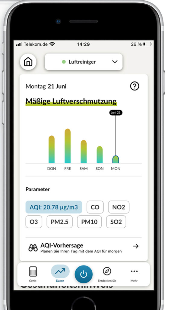 Hoover App für Reiniger