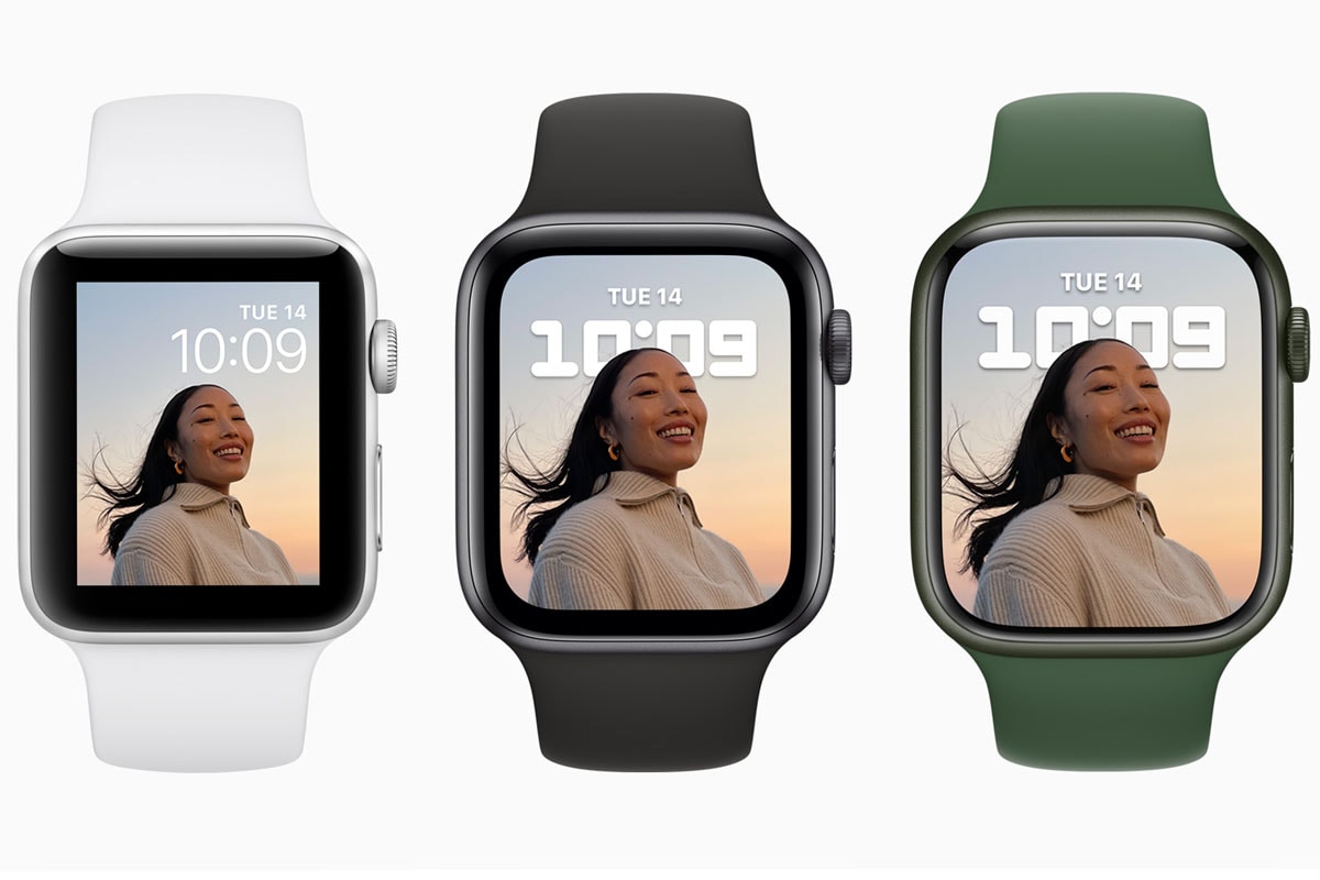 Apple Watch-Modelle im Größenvergleich