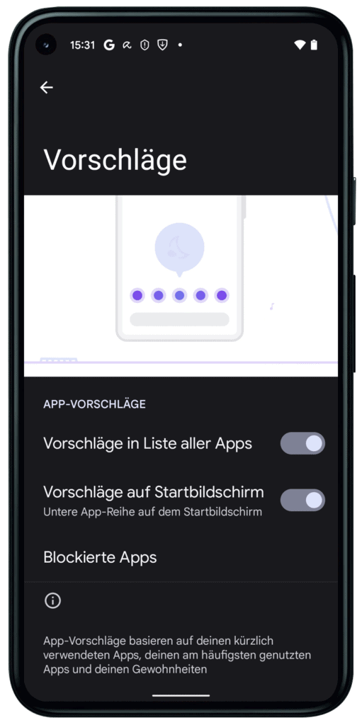 App-Vorschläge