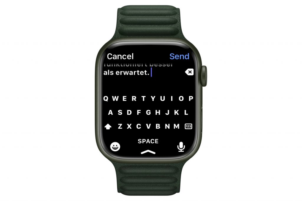 Apple Watch 7 Tastatur