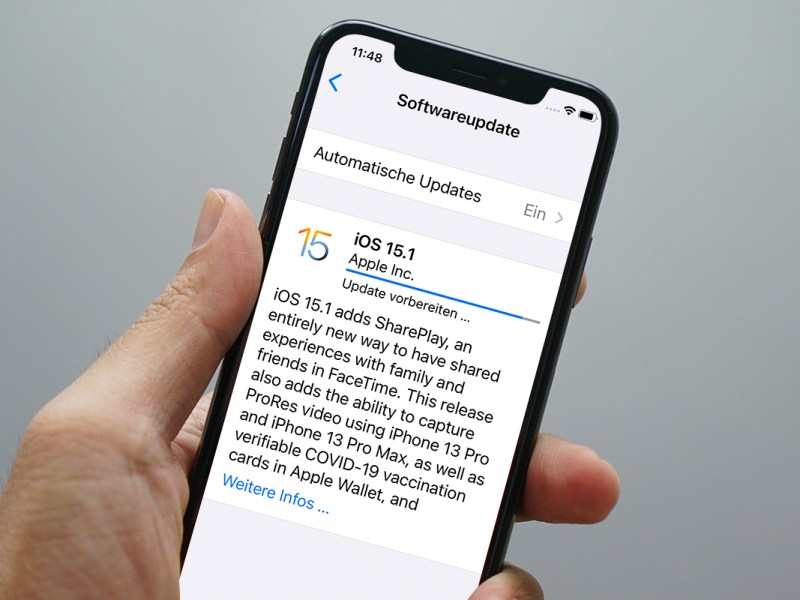 Iphone das auf iOS 15.1 updatet