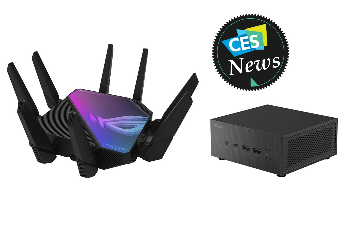 Asus Quad-Band AXE16000 WiFi 6E Gaming-Router und Mini-PC PN64