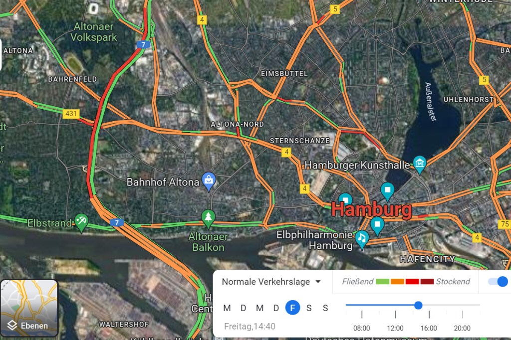 Maps Verkehrslage