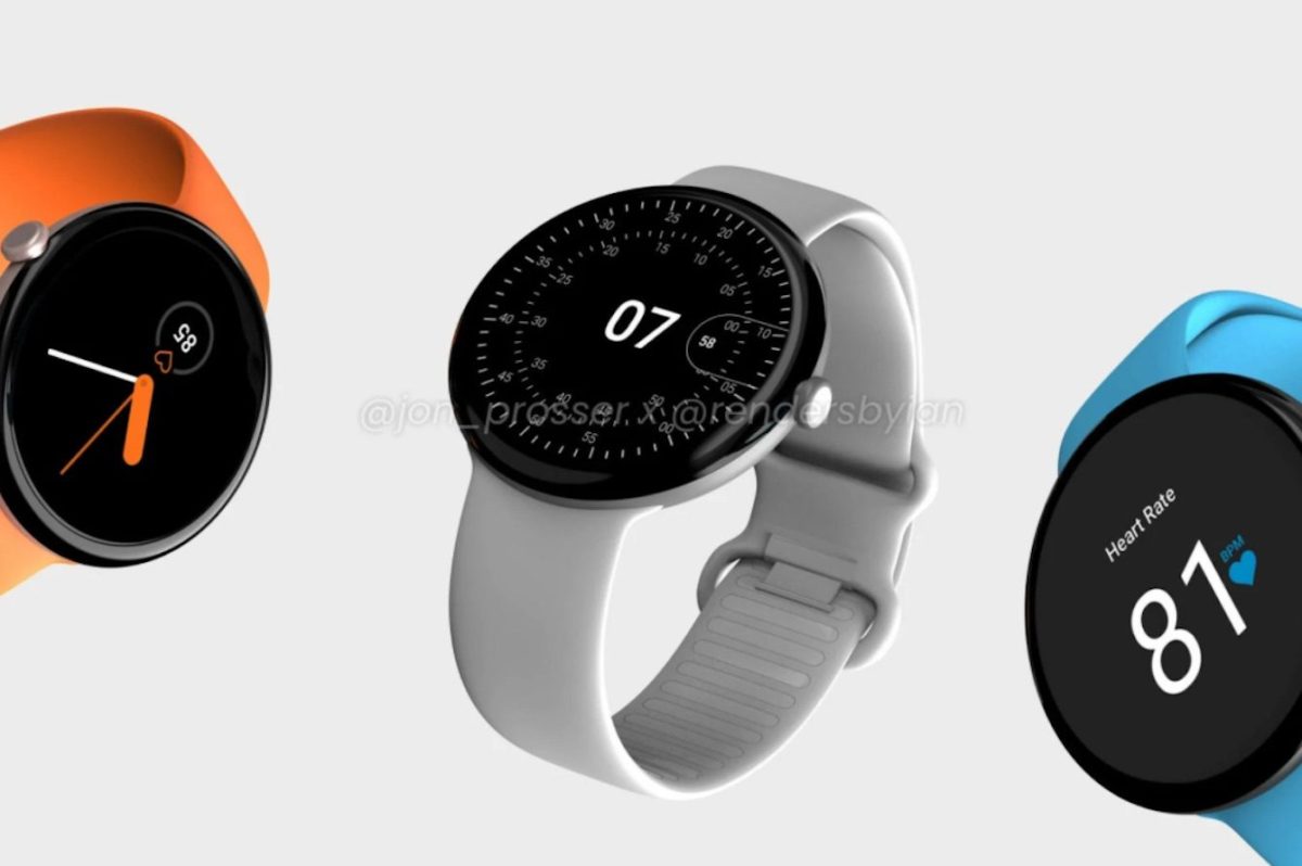 Ein Renderbild der Google Watch