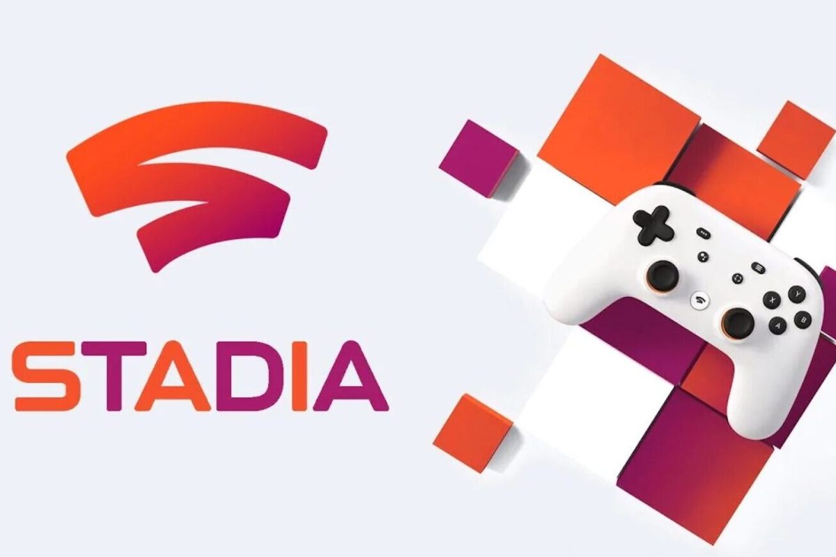 Eine Werbeanzeige für Google Stadia