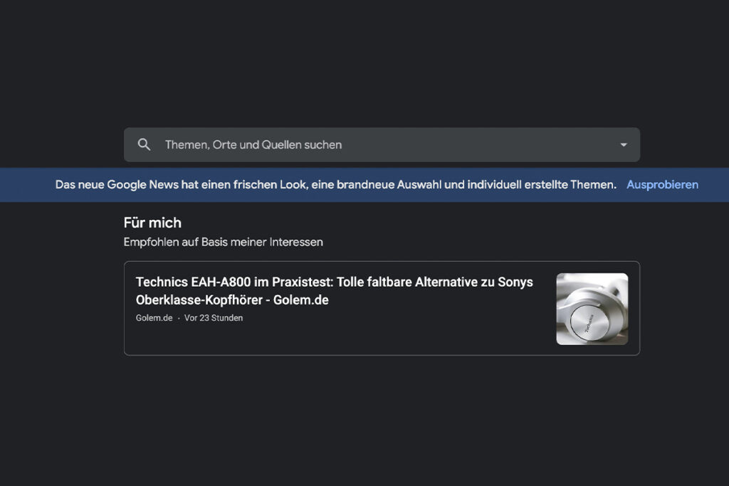 Google News jetzt ausprobieren