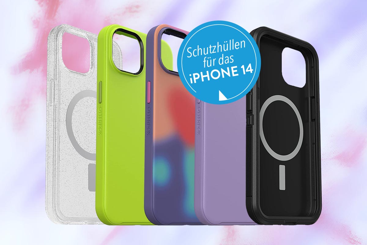 Eine Variation von Schutzhüllen für das iPhone 14