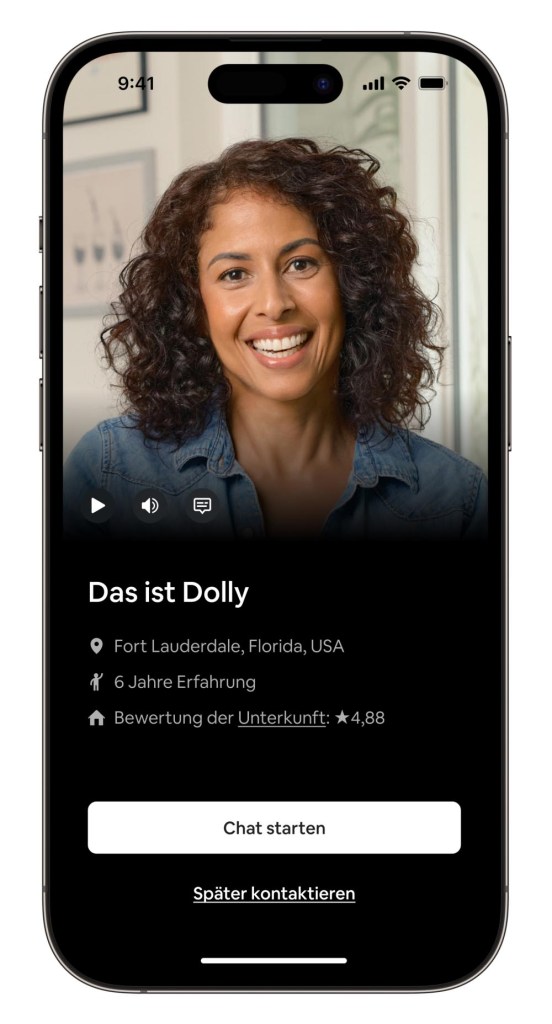 Ansicht der neuen Starthilfe-Funktion auf Airbnb
