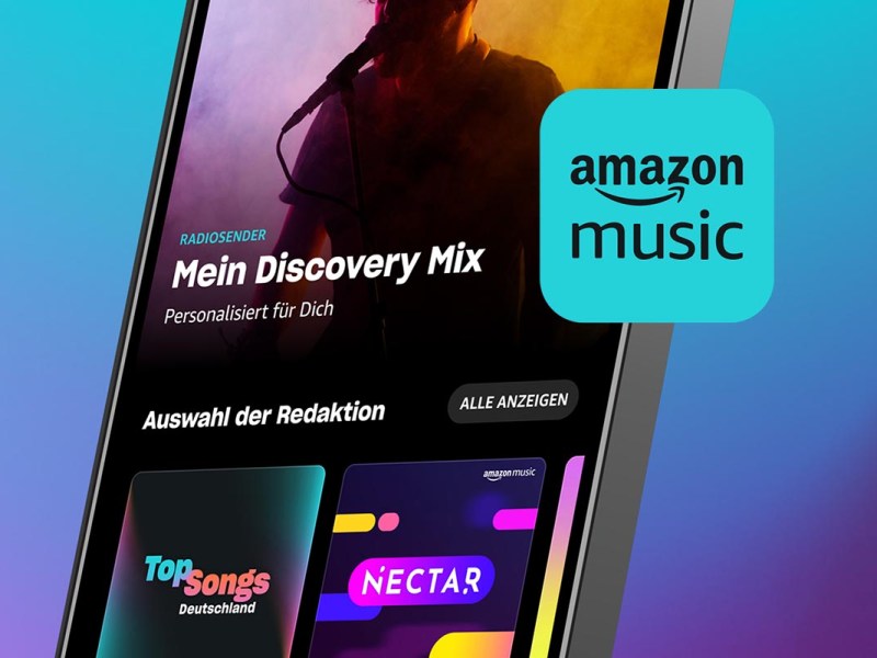 Amazon Music App auf einem Smartphone