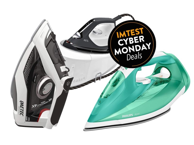 Productshots von Bügeleisen am Cyber Monday.