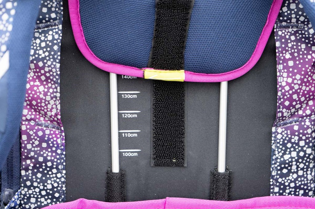 Detailaufnahme Rückensystem Schulrucksack