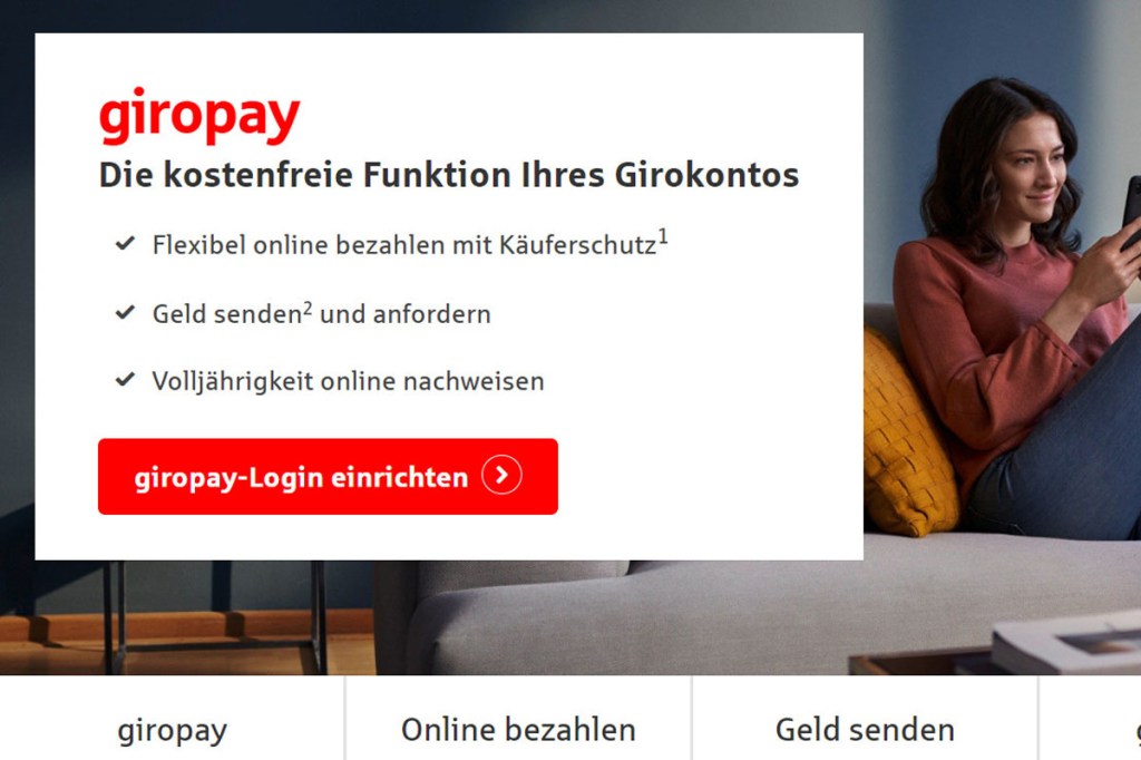 Giropay Anmeldung