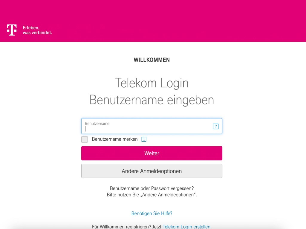 Screenshots Telekom/Magenta