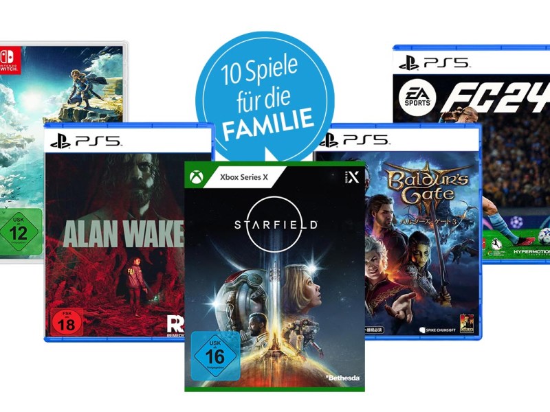 Die besten 10 PC- und Konsolenspiele für die ganze Familie