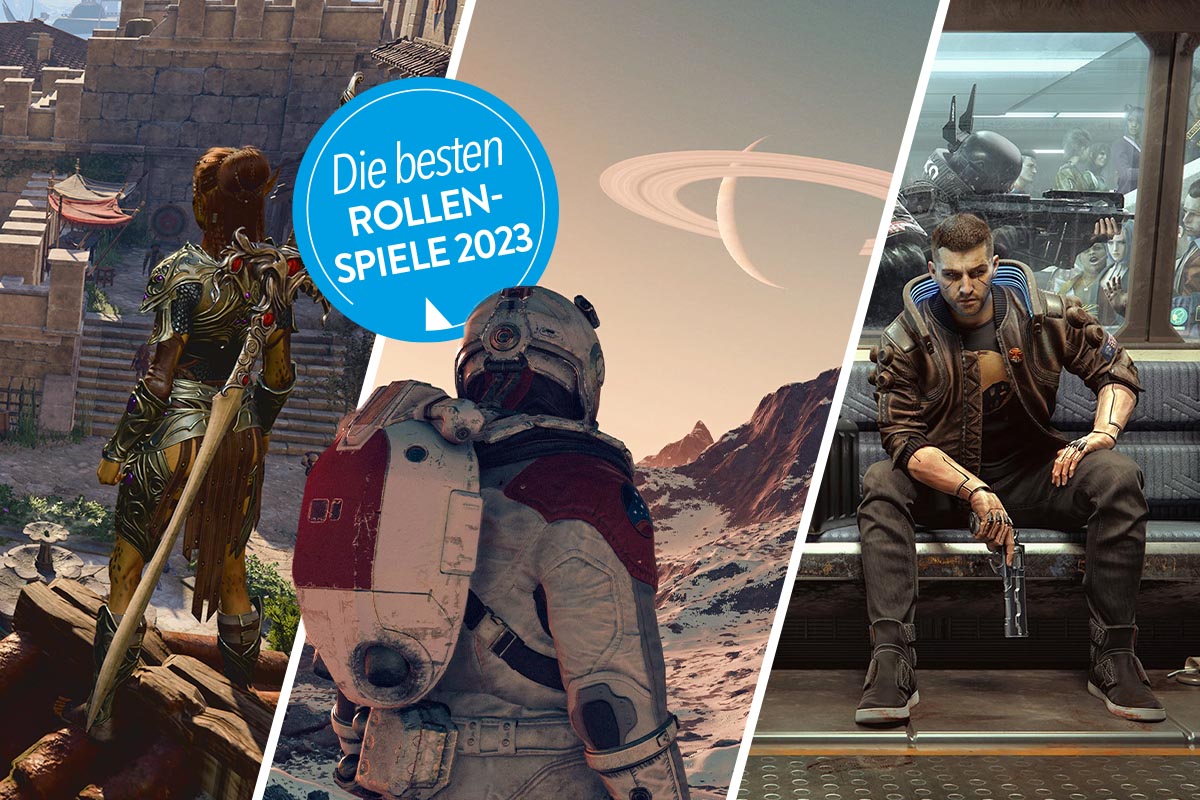 Verschiedene Rollenspiele auf einem dreigeteiltem Bild.