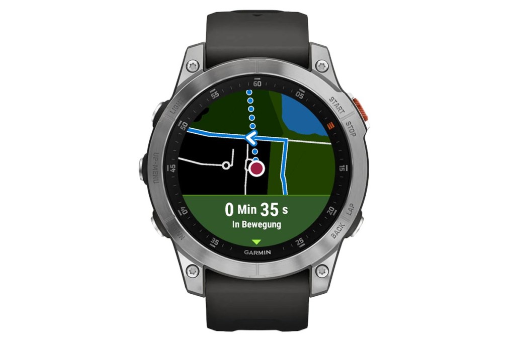 Komoot-Route auf Garmin Smartwatch 2