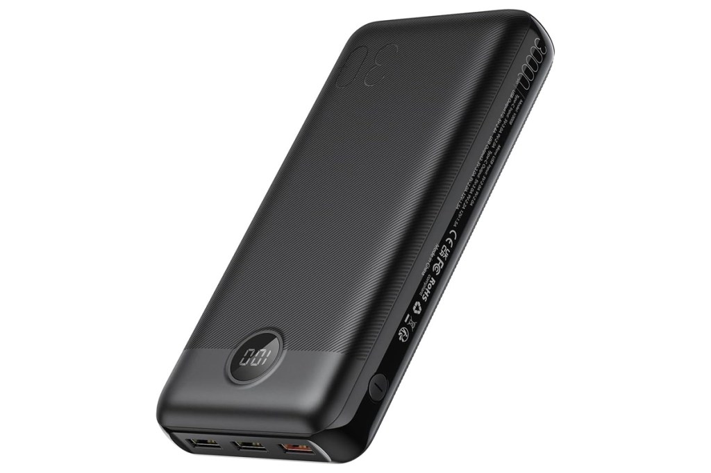 Die schwarze Powerbank Veger 3008.