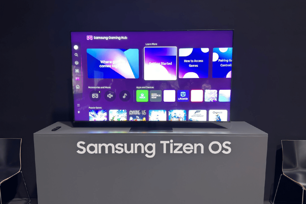 Das hauseigene Betriebssystem Samsung Tizen OS.