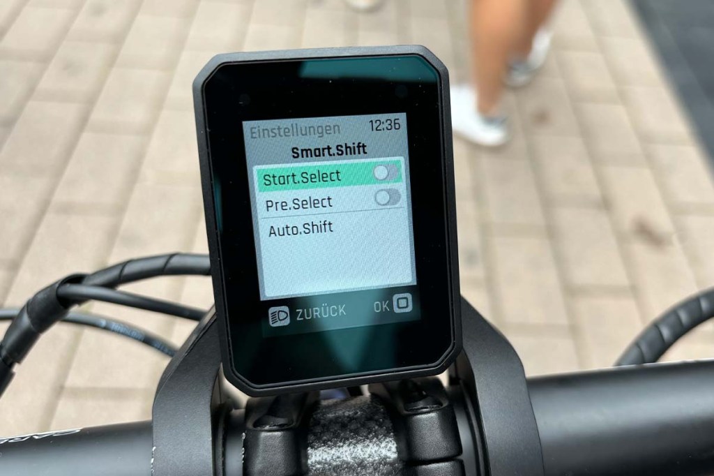 Display eines E-Bikes