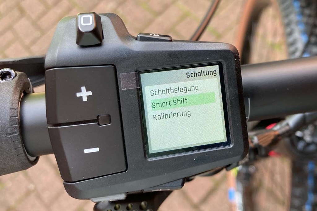 Nahaufnahme E-Bike-Display