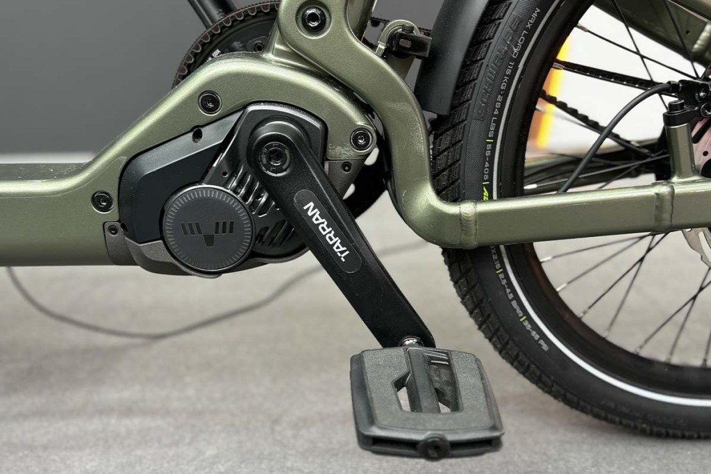 Nahaufnahme Motor eines E-Bikes