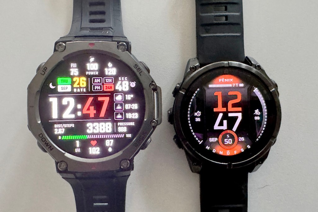 T-Rex 3 und Fenix 8 Displayvergleich